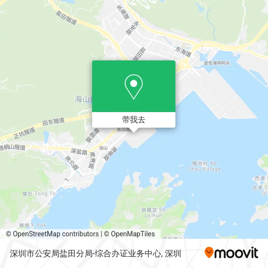 深圳市公安局盐田分局-综合办证业务中心地图