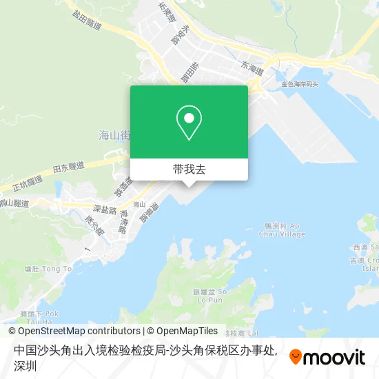 中国沙头角出入境检验检疫局-沙头角保税区办事处地图