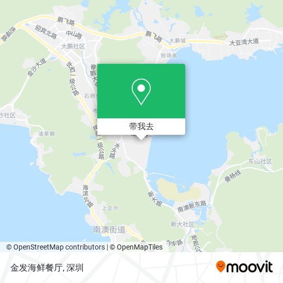 金发海鲜餐厅地图
