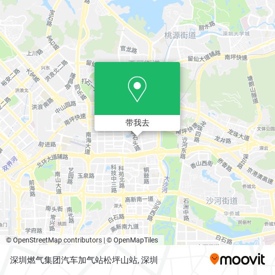 深圳燃气集团汽车加气站松坪山站地图