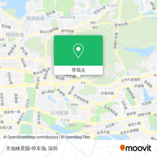 天地峰景园-停车场地图