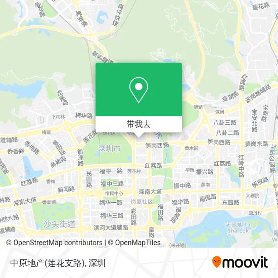中原地产(莲花支路)地图