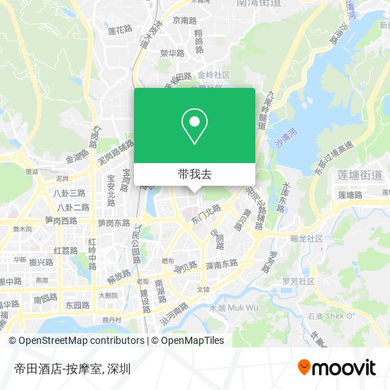 帝田酒店-按摩室地图