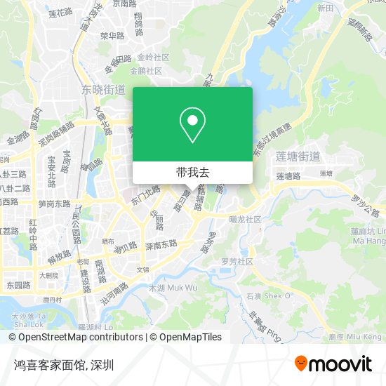 鸿喜客家面馆地图