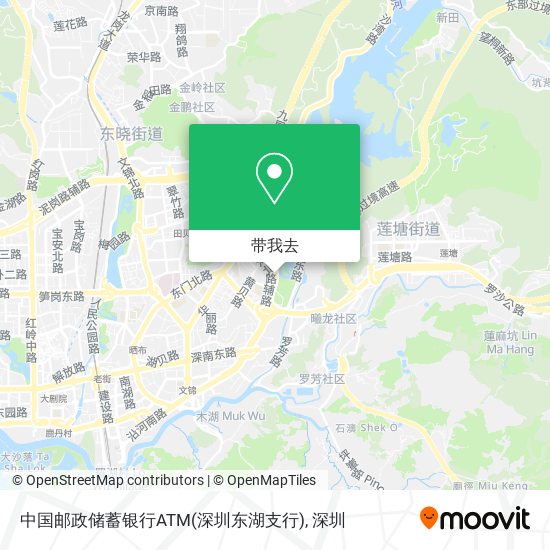 中国邮政储蓄银行ATM(深圳东湖支行)地图