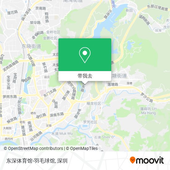 东深体育馆-羽毛球馆地图
