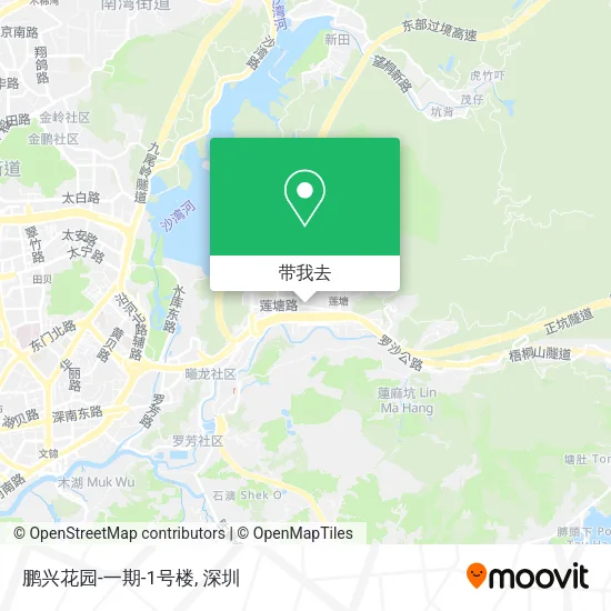 鹏兴花园-一期-1号楼地图
