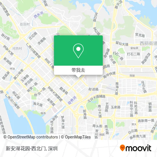 新安湖花园-西北门地图