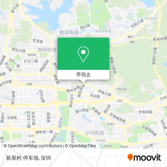 新屋村-停车场地图