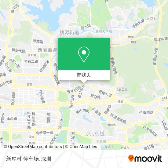 新屋村-停车场地图