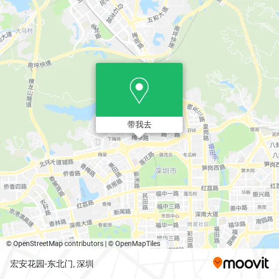 宏安花园-东北门地图