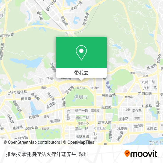 推拿按摩健脑疗法火疗汗蒸养生地图