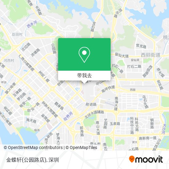 金蝶轩(公园路店)地图