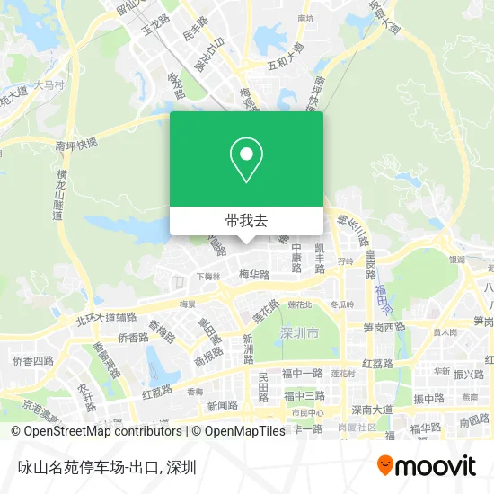 咏山名苑停车场-出口地图