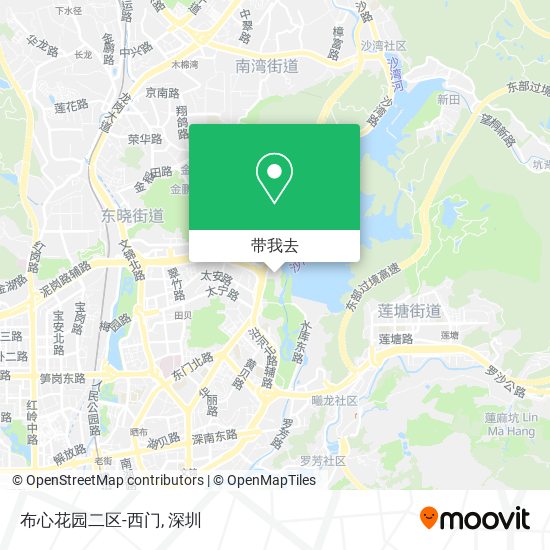 布心花园二区-西门地图