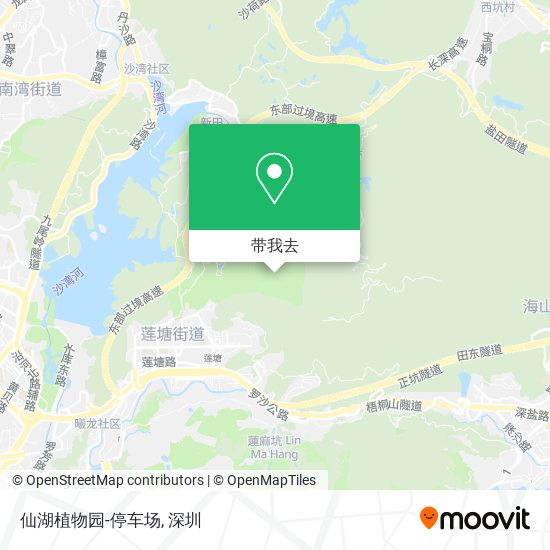 仙湖植物园-停车场地图