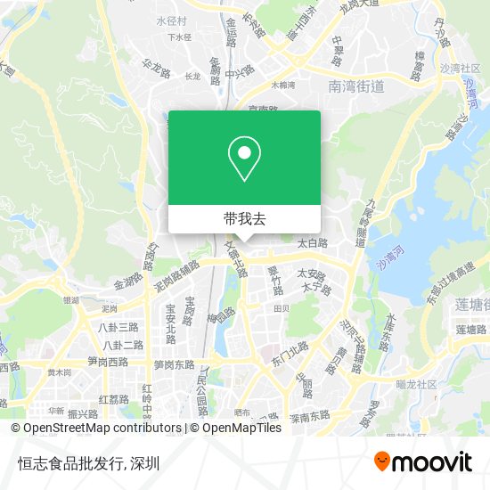 恒志食品批发行地图