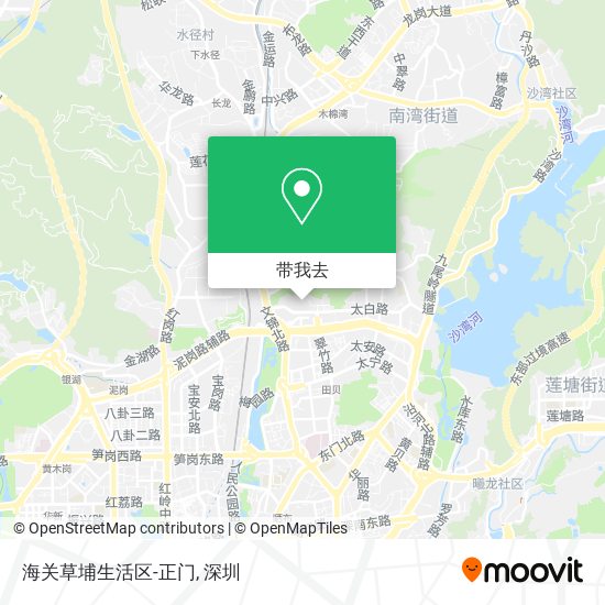 海关草埔生活区-正门地图