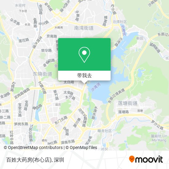 百姓大药房(布心店)地图