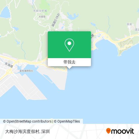 大梅沙海滨度假村地图