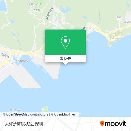 大梅沙海滨栈道地图