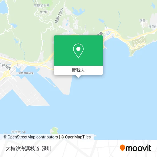 大梅沙海滨栈道地图