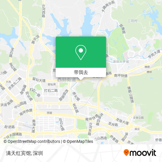 满天红宾馆地图