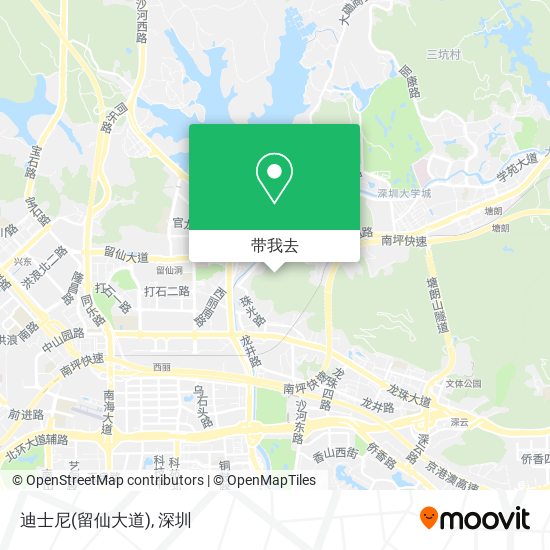 迪士尼(留仙大道)地图