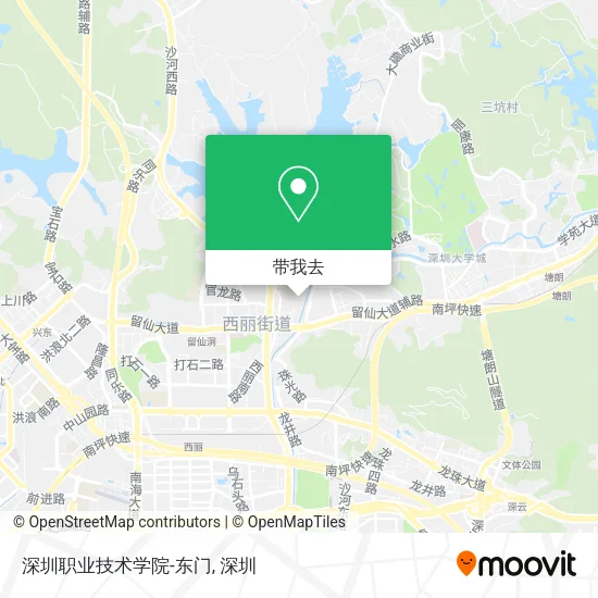 深圳职业技术学院-东门地图