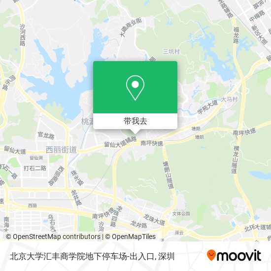 北京大学汇丰商学院地下停车场-出入口地图