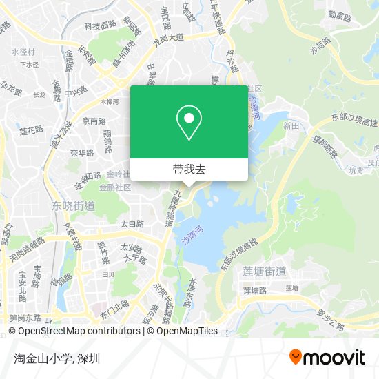 淘金山小学地图