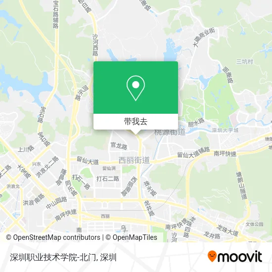 深圳职业技术学院-北门地图