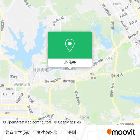 北京大学(深圳研究生院)-北二门地图