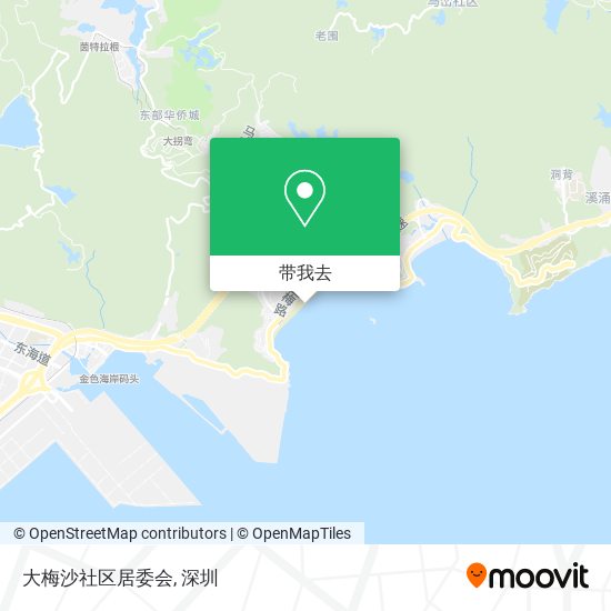 大梅沙社区居委会地图