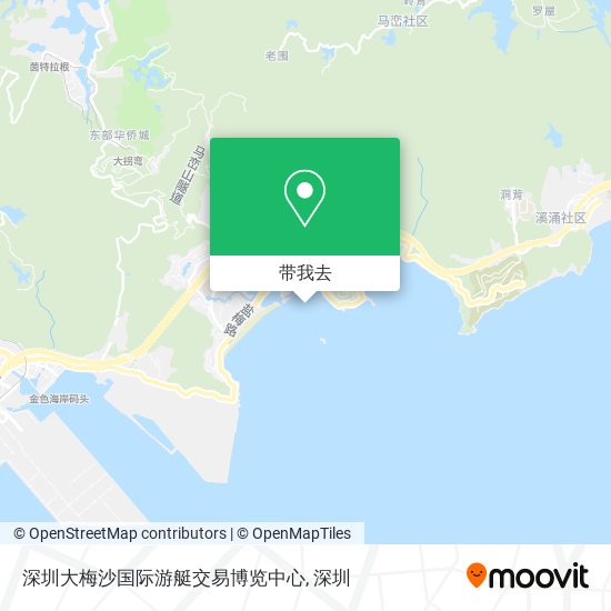 深圳大梅沙国际游艇交易博览中心地图