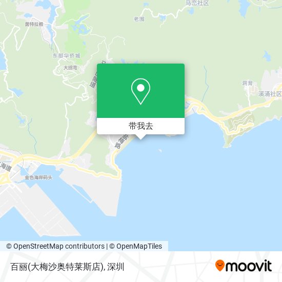 百丽(大梅沙奥特莱斯店)地图
