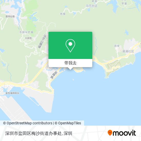 深圳市盐田区梅沙街道办事处地图