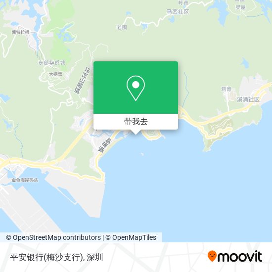 平安银行(梅沙支行)地图