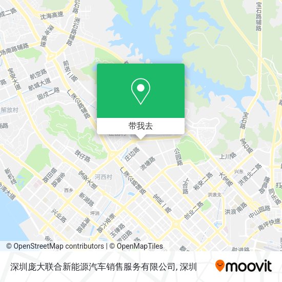 深圳庞大联合新能源汽车销售服务有限公司地图