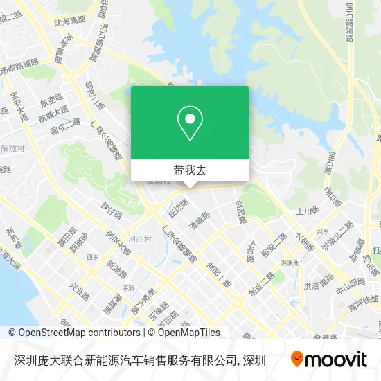 深圳庞大联合新能源汽车销售服务有限公司地图