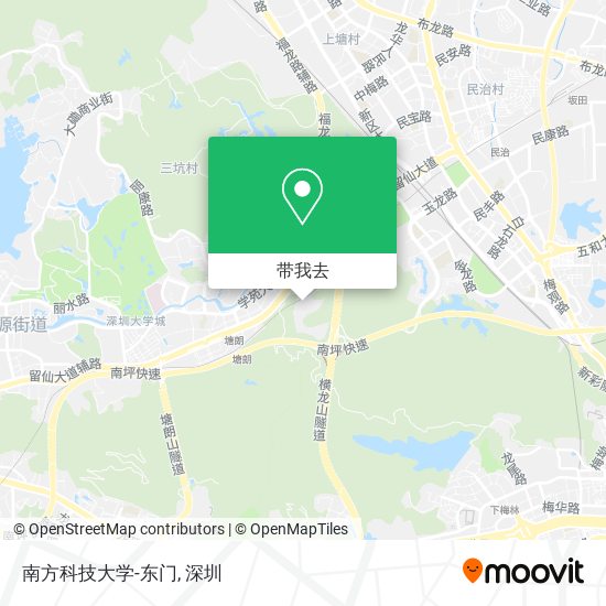 南方科技大学-东门地图