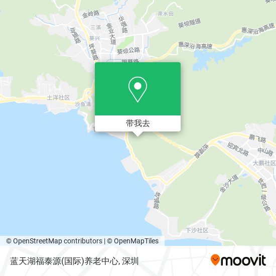 蓝天湖福泰源(国际)养老中心地图