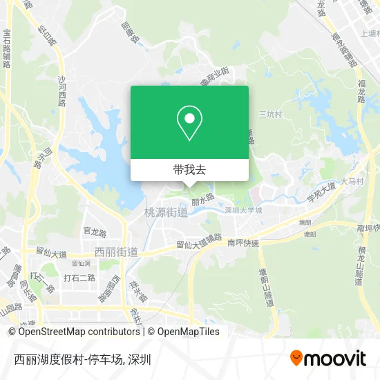 西丽湖度假村-停车场地图