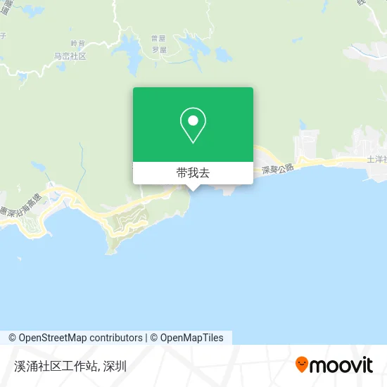 溪涌社区工作站地图