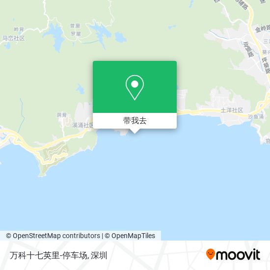万科十七英里-停车场地图