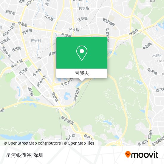 星河银湖谷地图
