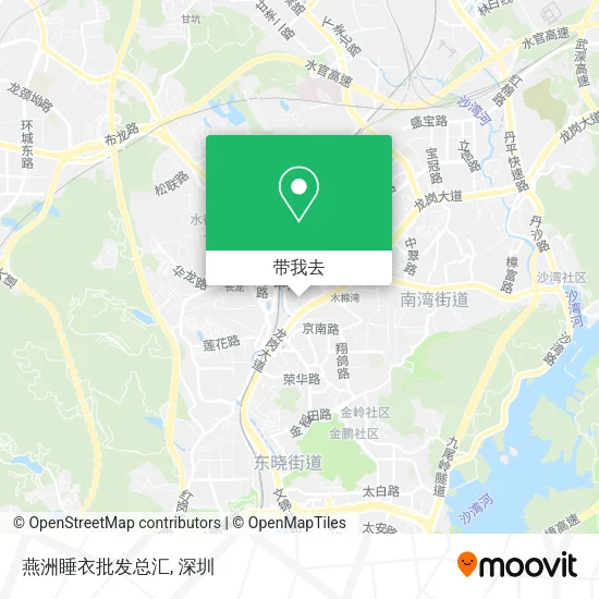 燕洲睡衣批发总汇地图