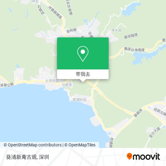 葵涌新庵古观地图