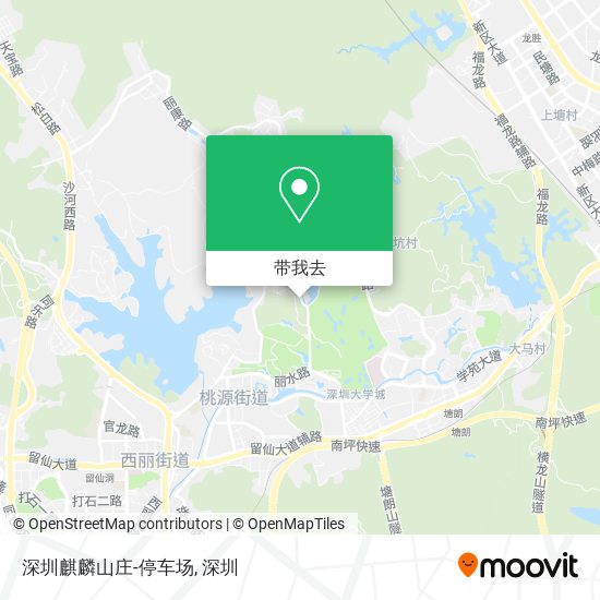深圳麒麟山庄-停车场地图