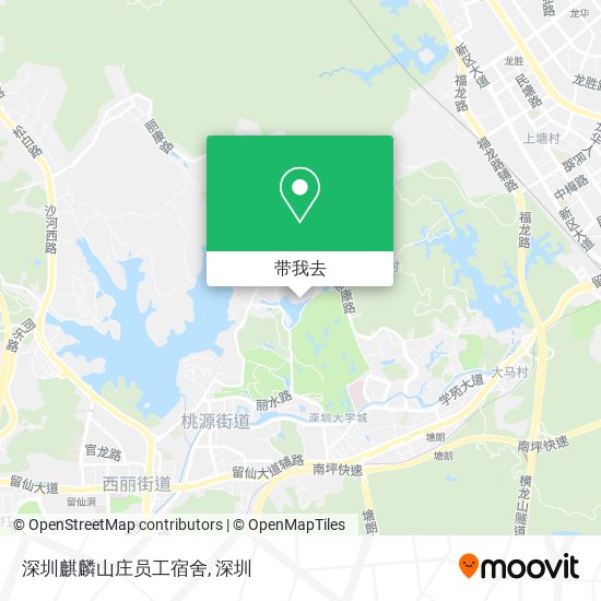 深圳麒麟山庄员工宿舍地图